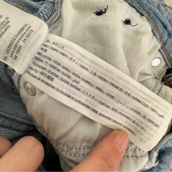 Abercrombie‎ & Fitch Curve Love The 90's Straight Ultra High Rise Jean Size 26 - Picture 6 of 8